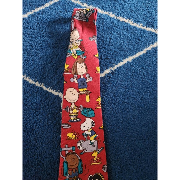 Vtg Charlie Brown And The Gang Workout Tie - Picture 4 of 7